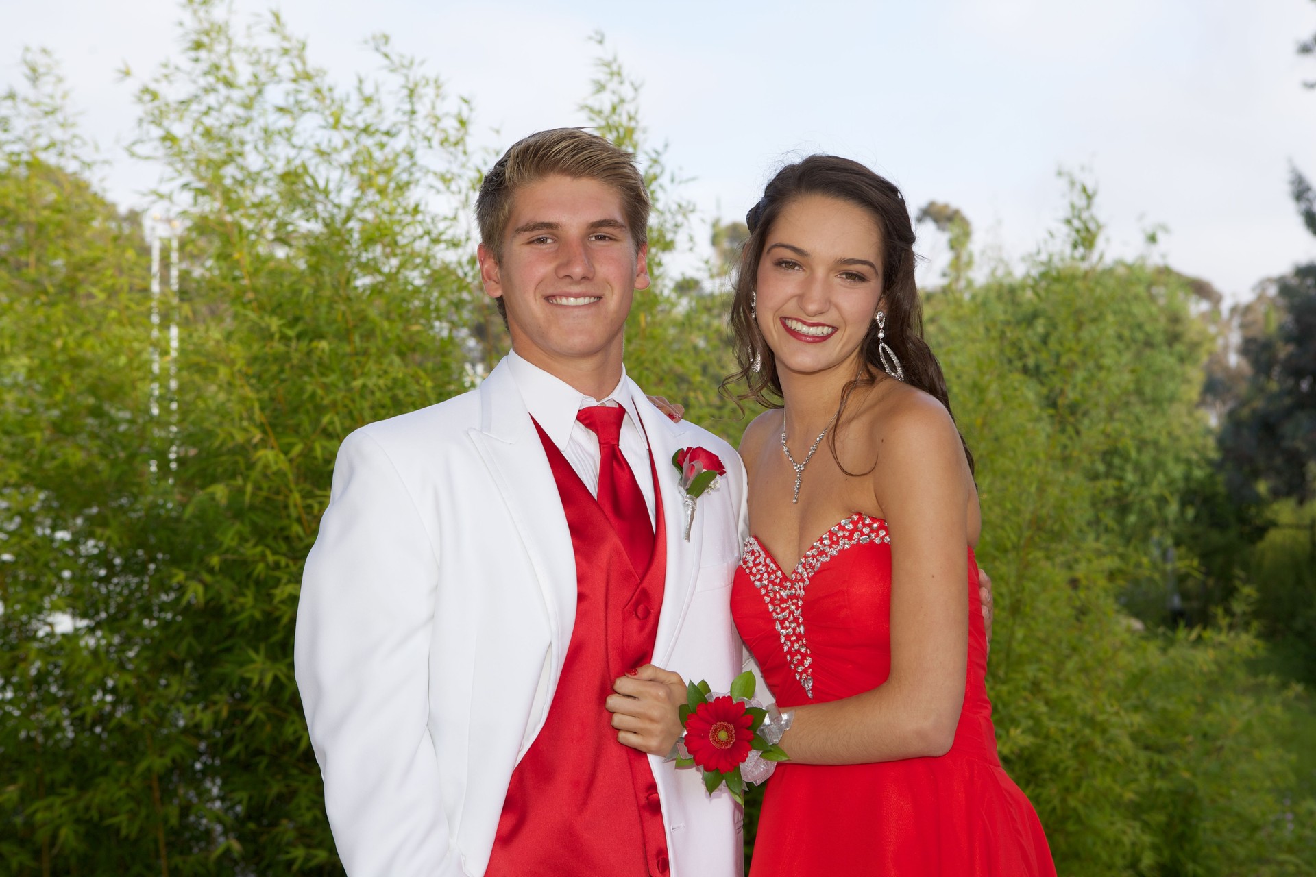 Prom Couple Smiling